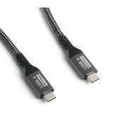 Kuzey's Store 2 metre Thunderbolt 5 Kablo için 80 Gbps USB 4 Kablosu, [USB-IF Sertifikalı] 16K/Çift 8K, 240W, Örgülü USB C Video Kablosu Uyumlu 4/5, SSD, MacBook M4 Proile Uyumlu 120Gbps Bant
