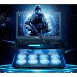 Kuzey's Store Hızlı Soğutma Profesyonel Dizüstü Bilgisayar Notebook Soğutucu Macbook ile Uyumlu Laptop Stand Işıklı Oyuncu Pc Özel 8 Büyük Fanı 2 USB Giriş