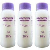 Kuzgun Ticaret 3 Adet Oksidan Krem Saç Boya Sıvısı 6'lık 20 Volüme 60 ml