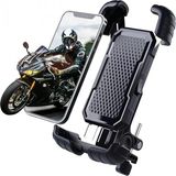 Kuzgun Ticaret 360° Derece Ayarlanabilen Gidon Bağlantılı Bisiklet Motosiklet Için Abs 4-7.8″ Inç Telefon Tutucu