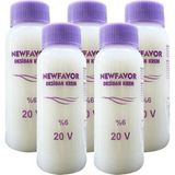 Kuzgun Ticaret 5 Adet Oksidan Krem Saç Boya Sıvısı 6'lık 20 Volüme 60 ml