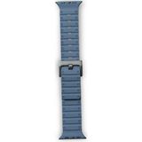Kuzgun Ticaret Apple Watch 42MM Magnus Mıknatıslı Silikon Kordon (Saat Değildir) - Mavi