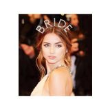Kuzgun Ticaret Bekarlığa Veda Mega Boy Kristal Taşlı Gümüş Bride Taç Gelin Tacı 20X21 cm