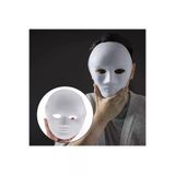 Kuzgun Ticaret Beyaz Renk Boyanabilir Anonim Tam Yüz Cosplay Maske 24x18 cm