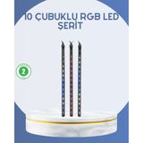 Kuzgun Ticaret Dış Mekan LED Kayan Yıldız Işığı 10 Çubuk Aydınlatma - Lisinya