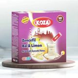 Kuzgun Ticaret Koza Tek Içimlik Zencefil Bal Limon Aromalı Toz Içecek 40'lı