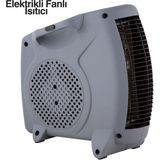 Kuzgun Ticaret Lisinya BF20 Black Elektrikli Fanlı Isıtıcı Dikey ve Yatay Kullanım Seçenekleriyle Güvenli Isınma