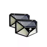 Kuzgun Ticaret Projektör 100 Ledli Işık Sensörlü Güneş Enerjili Solar Lamba ( Lisinya )
