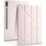 Kuzgun Ticaret Samsung Galaxy X510 Tab S9 Fe 11 Kılıf Kalemlikli Mars Tablet Kılıfı - Rose Gold