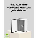 Kuzgun Ticaret Sözlük Görünümlü Gizli Kitap Kasa – Anahtarlı Metal Iç Kasa, Kompakt Boyut, Şık ve Güvenli Tasarım - Lisinya