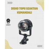 Kuzgun Ticaret Uzaktan Kumandalı, Ses Kontrollü LED Disko Işığı - Parti ve Kulüpler Için - Lisinya