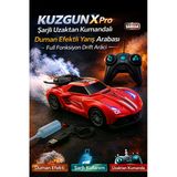 Kuzgun X Pro Kırmızı Şarjlı Uzaktan Kumandalı Duman Efektli Yarış Arabası Full Fonksiyon Drift Aracı