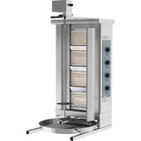 Kuzhine DÖNER OCAĞI ÜSTTEN MOTORLU DOĞALGAZLI (GAS SHAWARMA MACHINE MOTOR ON TOP NG) 4 RADYAN 550x700x1200