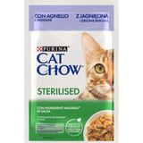 Kuzu Etli Kısırlaştırılmış Yetişkin Kediler Için Yaş Kedi Maması Pouch (26 x 85 Gr) - Alabalık