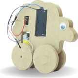 Kuzu Robot Kuzubot Dc Motorlu Ahşap Oyuncak Stem-A Eğitim Seti - Renkli