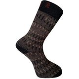 Kuzu Yünü Havlu Erkek Çorabı - Yupik - Kahverengi - No: 41-44 (13906) - Çok Renkli