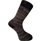 Kuzu Yünü Havlu Erkek Çorabı - Yupik - Kahverengi - No: 41-44 (13906)