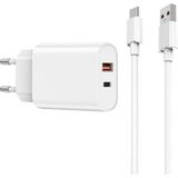 Kvk iPad 7./8./9. Nesil Şarj Aleti/cihazı Seti 20W Lightning - Beyaz
