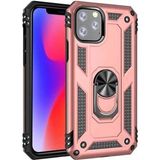 Kvy Apple iPhone 11 Pro Max Yüzüklü Standlı Vega Kılıf - Bronz