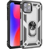 Kvy Apple iPhone 11 Pro Yüzüklü Standlı Vega Kılıf - Gümüş