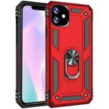 Kvy Apple iPhone 11 Yüzüklü Standlı Vega Kılıf - Kırmızı