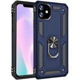 Kvy Apple iPhone 11 Yüzüklü Standlı Vega Kılıf - Lacivert