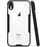 Kvy Apple iPhone Xr Tam Korumalı Renkli Kenarlı Parfe Kılıf Ekran Koruyucu - Siyah