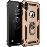 Kvy Apple iPhone Xr Yüzüklü Standlı Vega Kılıf - Altın