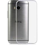 Kvy HTC One M8 Kamera Korumalı Süper Silikon Kılıf - Şeffaf