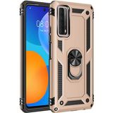 Kvy Huawei P Smart 2021 Yüzüklü Standlı Vega Kılıf - Altın