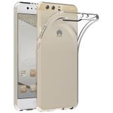 Kvy Huawei P10 Plus Kamera Korumalı Süper Silikon Şeffaf Kılıf
