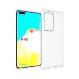 Kvy Huawei P40 Kamera Korumalı Süper Silikon Şeffaf Kılıf