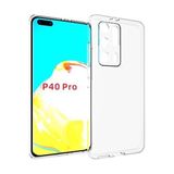Kvy Huawei P40 Pro Kamera Korumalı Süper Silikon Şeffaf Kılıf