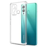 Kvy Infinix Hot 12 Kamera Korumalı Süper Silikon Kılıf - Şeffaf