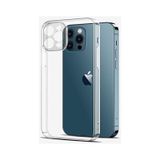 Kvy iPhone 14 Pro Kamera Korumalı Süper Silikon Şeffaf Kılıf