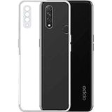 Kvy Oppo A31 Kamera Korumalı Süper Silikon Şeffaf Kılıf
