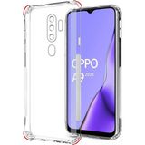 Kvy Oppo A9 2020 Kamera Korumalı Süper Silikon Kılıf Kırılmaz Ekran Koruyucu - Şeffaf