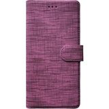 Kvy Oppo Ax7 Spor Kumaş Cüzdan Kılıf Ekran Koruyucu - Mor