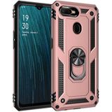 Kvy Oppo Ax7 Yüzüklü Standlı Vega Kılıf - Bronz