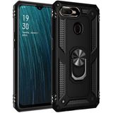 Kvy Oppo Ax7 Yüzüklü Standlı Vega Kılıf - Siyah