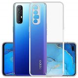 Kvy Oppo Reno 3 Pro Kamera Korumalı Süper Silikon Şeffaf Kılıf