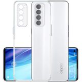 Kvy Oppo Reno 4 Pro Kamera Korumalı Süper Silikon Şeffaf Kılıf