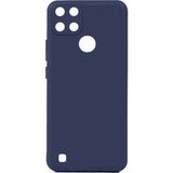 Kvy Realme C25Y Biye Silikon Kılıf - Lacivert