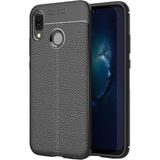Kvy Samsung Galaxy A01 Deri Görünümlü Lux Niss Silikon Kılıf - Siyah