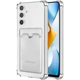 Kvy Samsung Galaxy A04s Kamera Korumalı Kartlıklı Setra Şeffaf Silikon Kılıf