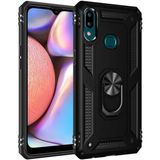 Kvy Samsung Galaxy A10S Yüzüklü Standlı Vega Kılıf - Siyah