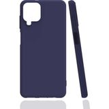 Kvy Samsung Galaxy A12 Biye Silikon Kılıf - Lacivert