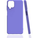 Kvy Samsung Galaxy A12 Biye Silikon Kılıf - Lila
