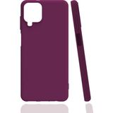 Kvy Samsung Galaxy A12 Biye Silikon Kılıf - Mor