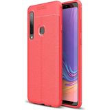 Kvy Samsung Galaxy A21 Deri Görünümlü Lux Niss Silikon Kılıf - Kırmızı